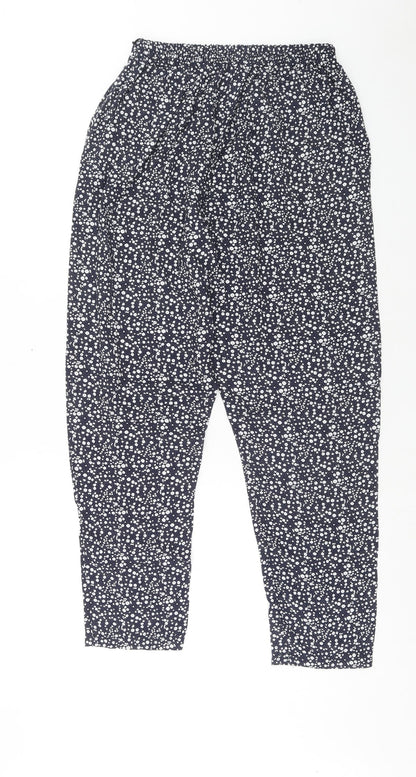 Womens UK Size S Preworn Regular Fit Bloomer Blue Trousers