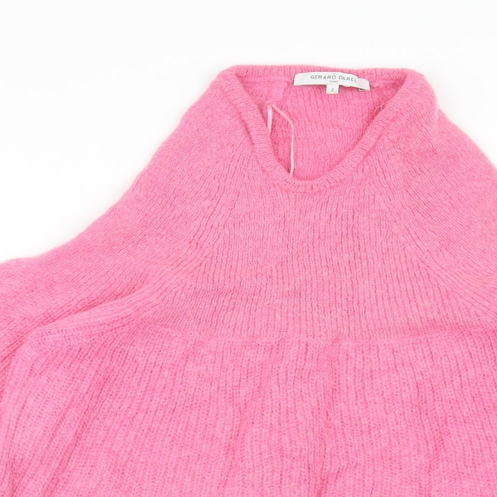 Womens UK Size S Gerard Darel Pink Pullover Jumper