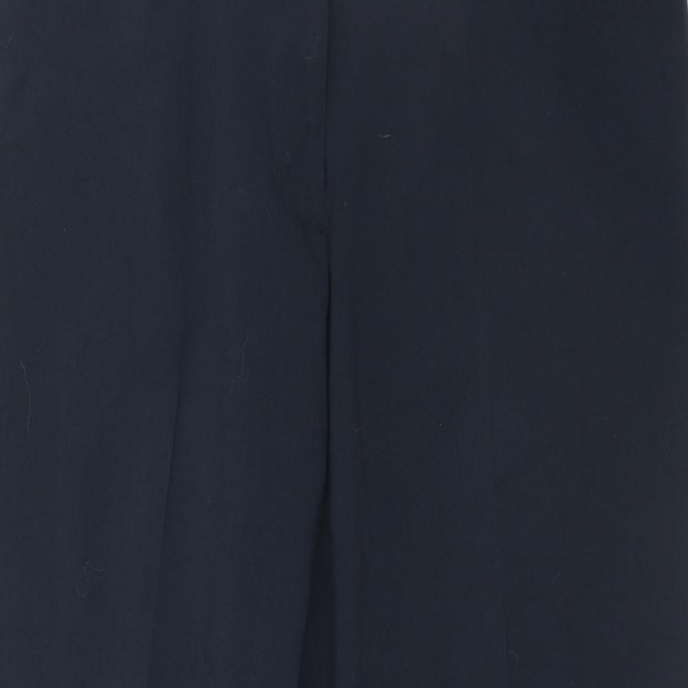 Womens UK Size 14 Special Collection Regular Fit Dress Pants Blue Trousers