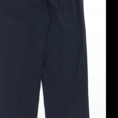 Womens UK Size 14 Special Collection Regular Fit Dress Pants Blue Trousers