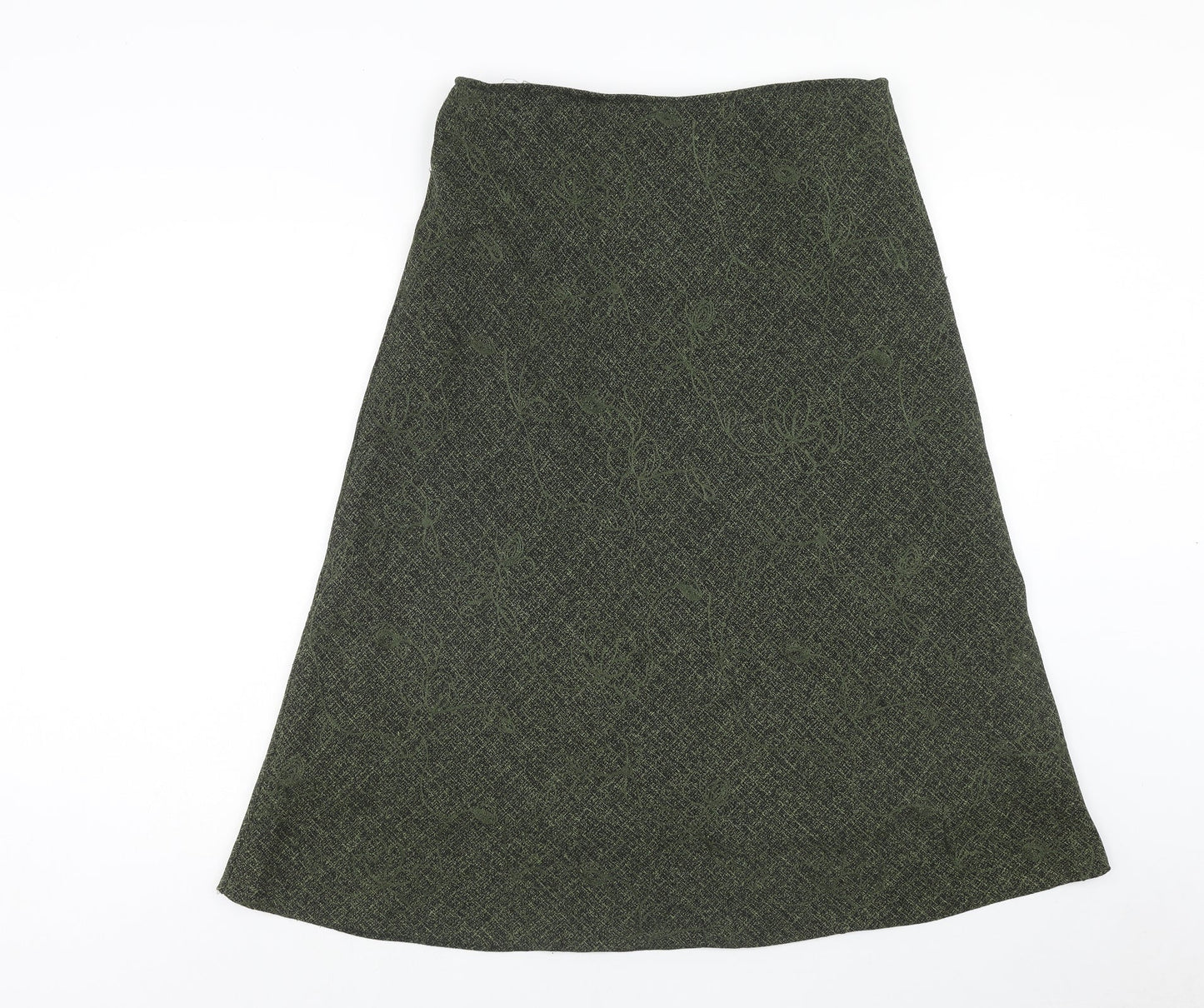 Matalan Womens Green Polyester Swing Skirt Size 16