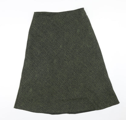 Matalan Womens Green Polyester Swing Skirt Size 16