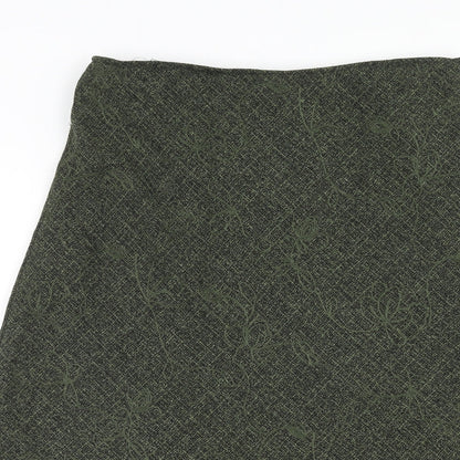 Matalan Womens Green Polyester Swing Skirt Size 16