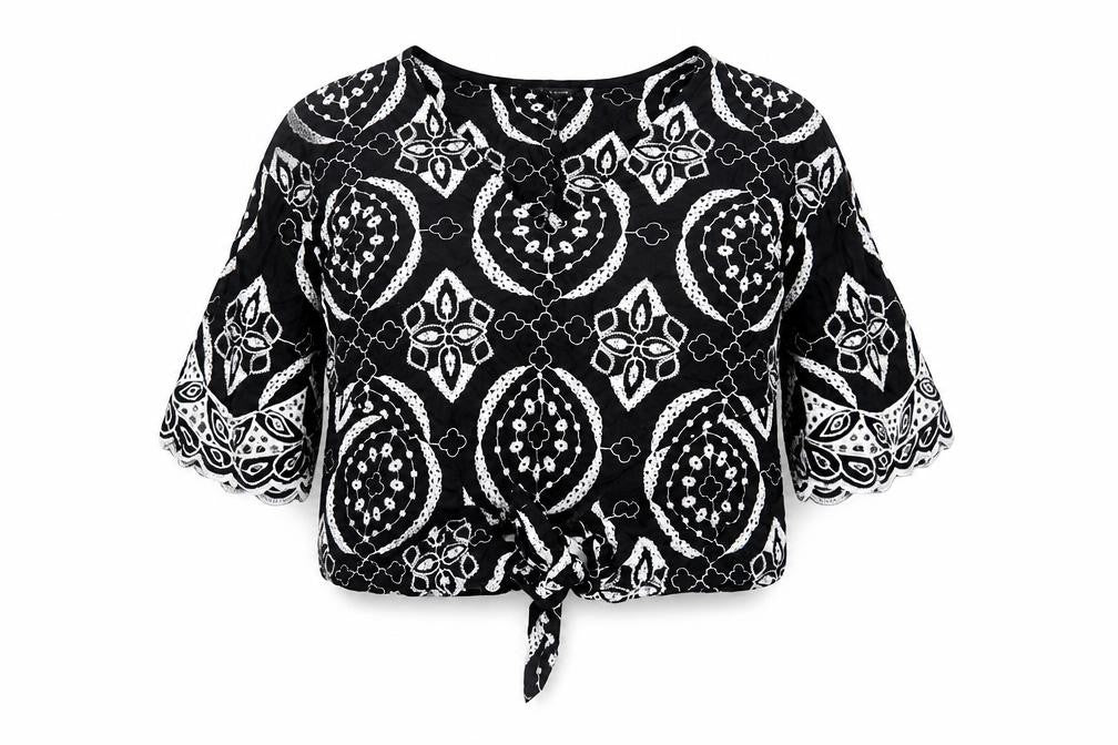 Womens UK Size 10 River Island Black Basic Blouse