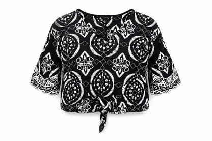 Womens UK Size 10 River Island Black Basic Blouse