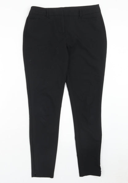 Womens UK Size 8 NEXT Regular Fit Dress Pants Black Trousers