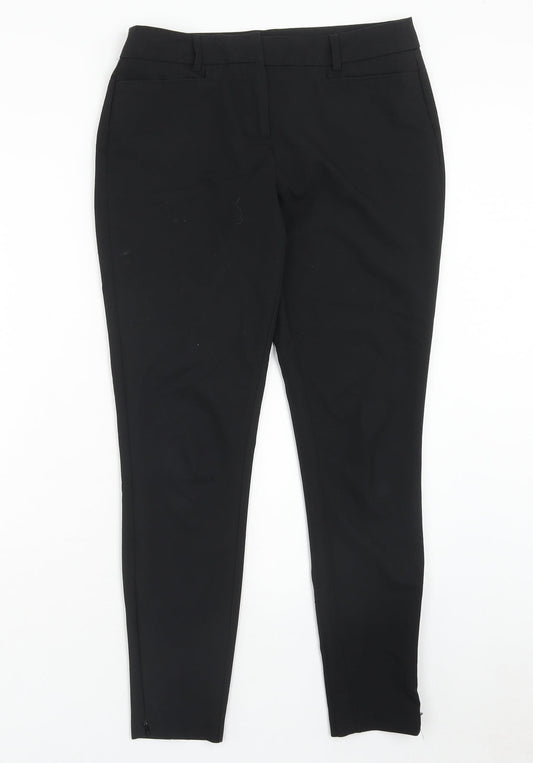 Womens UK Size 8 NEXT Regular Fit Dress Pants Black Trousers