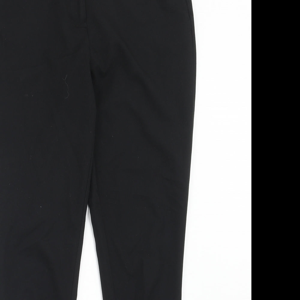 Womens UK Size 8 NEXT Regular Fit Dress Pants Black Trousers