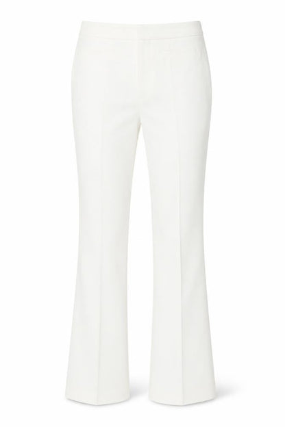 Preworn Womens White Polyester Dress Pants Trousers Size 30 in Regular Hook & Eye