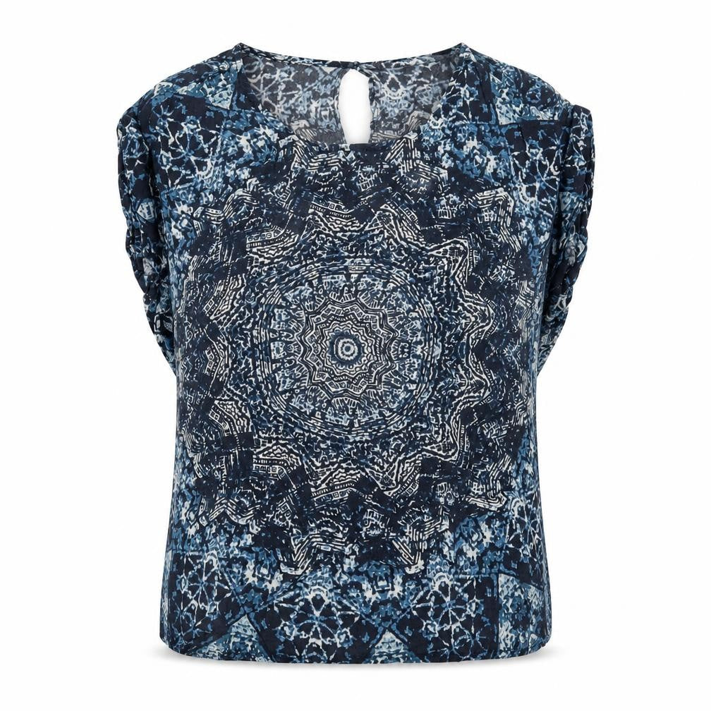 Womens UK Size S Label Lab Blue Basic Blouse