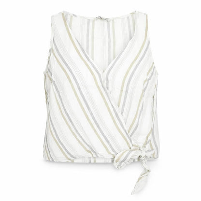 Womens UK Size M Stradivarius White Cropped Tank