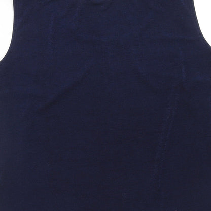 Collection Womens Blue Polyester Basic Tank Size 20 Round Neck