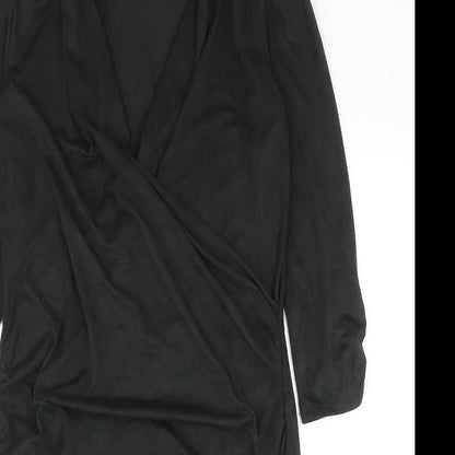 Marks and Spencer Womens Grey Polyester Shift Size 12 V-Neck Pullover