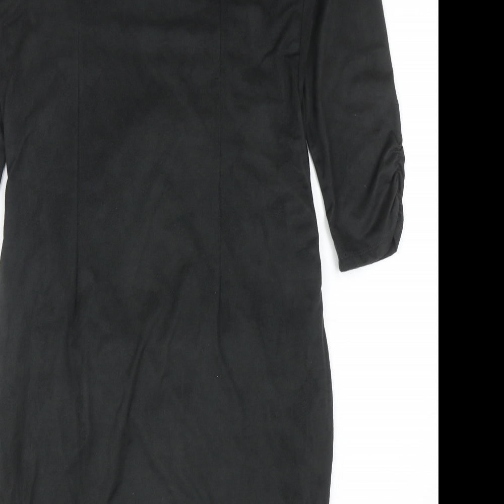 Marks and Spencer Womens Grey Polyester Shift Size 12 V-Neck Pullover