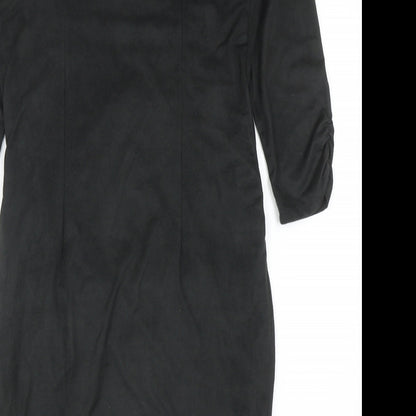 Marks and Spencer Womens Grey Polyester Shift Size 12 V-Neck Pullover