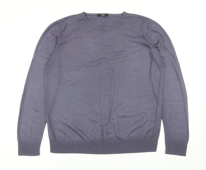 Womens UK Size 14 Marks and Spencer Blue Pullover Jumper