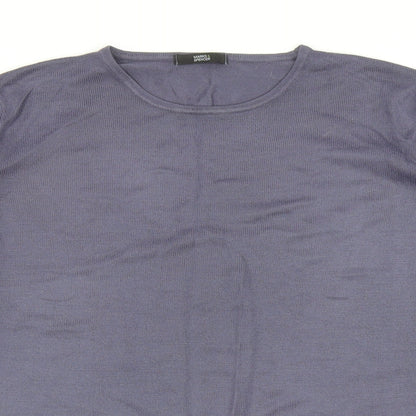 Womens UK Size 14 Marks and Spencer Blue Pullover Jumper