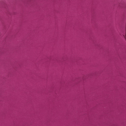 Crew Clothing Womens Purple Cotton Full Zip Sweatshirt Size 10 Zip