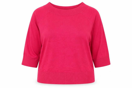 Womens UK Size 18 M&Co Pink Pullover Jumper