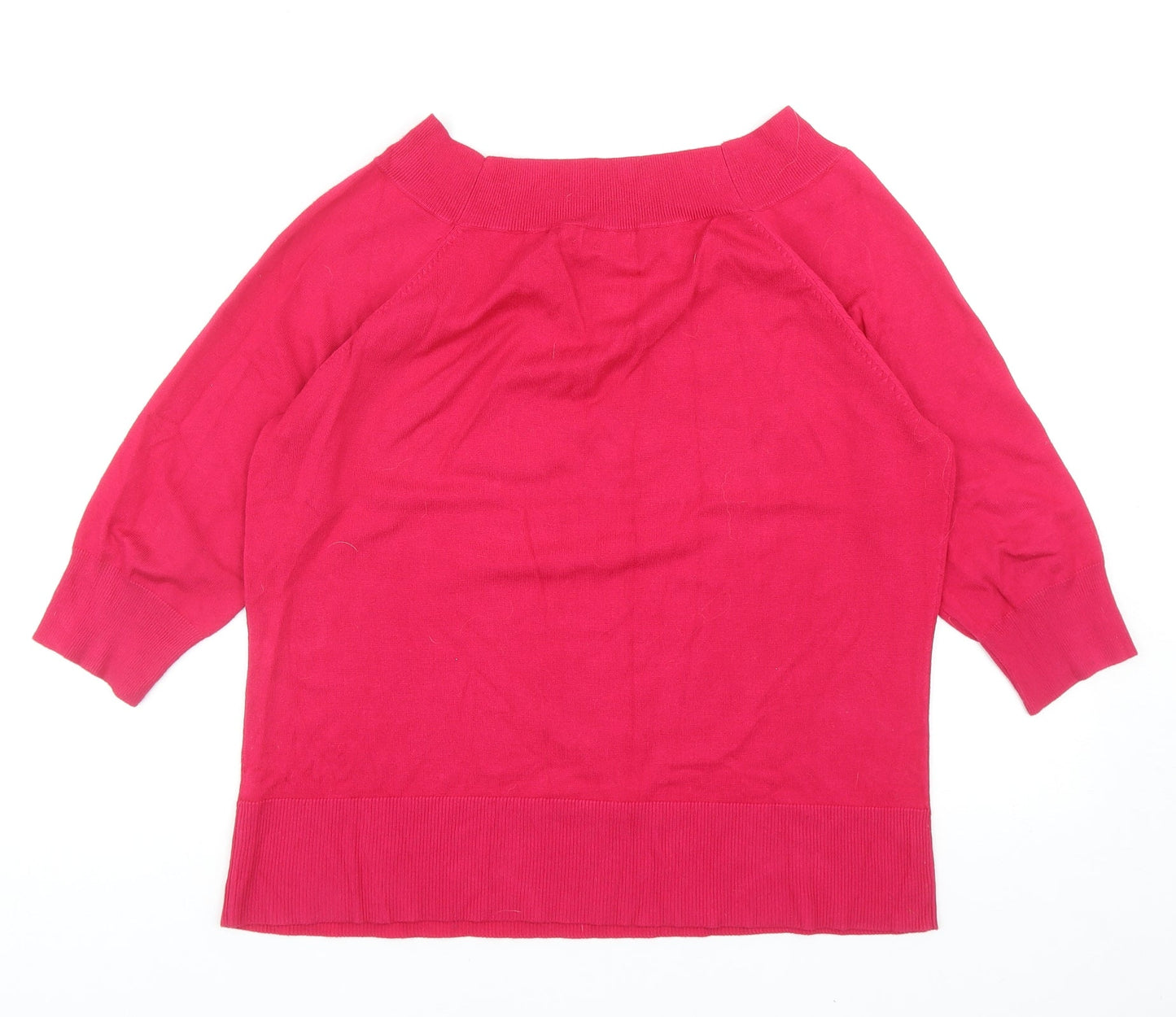 Womens UK Size 18 M&Co Pink Pullover Jumper