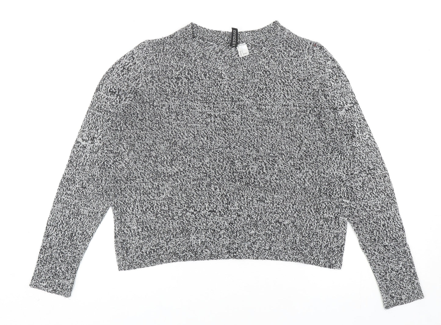 Womens UK Size S Divided by H&M Grey Pullover Jumper