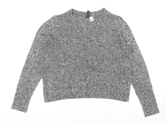 Womens UK Size S Divided by H&M Grey Pullover Jumper