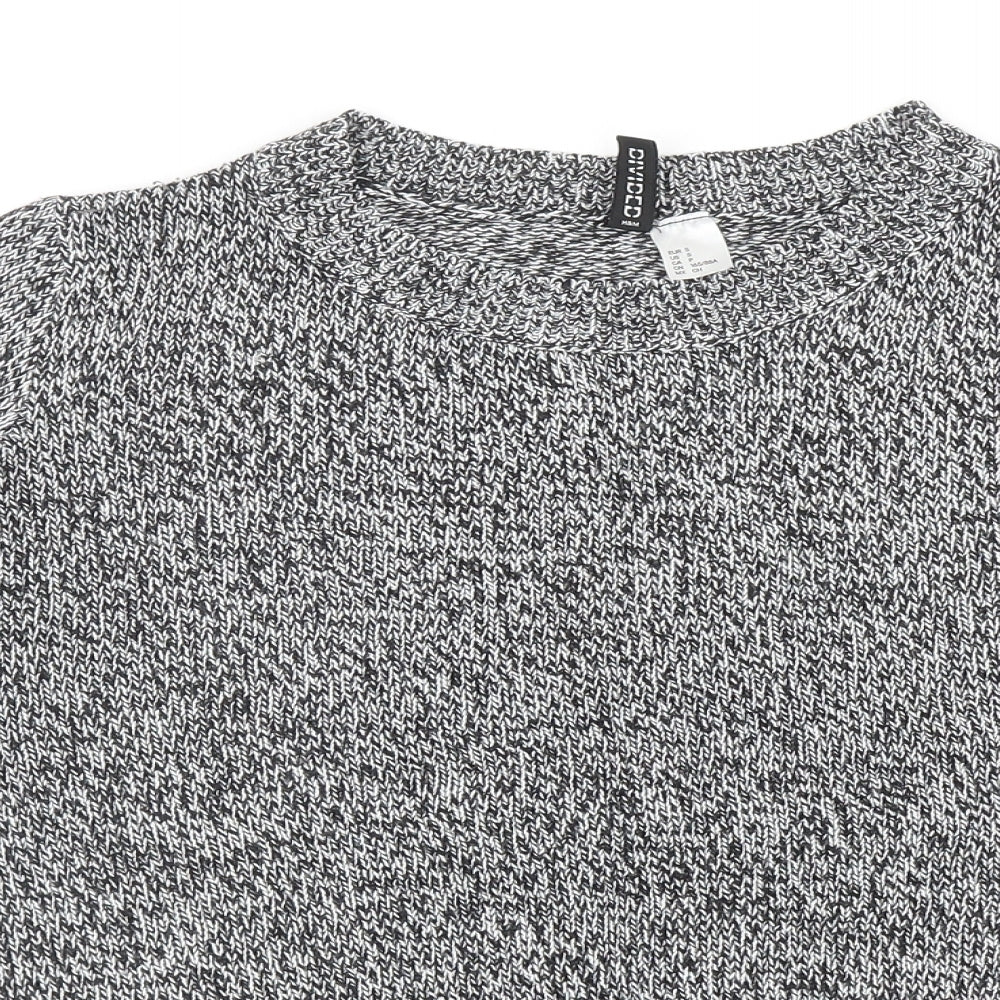 Womens UK Size S Divided by H&M Grey Pullover Jumper