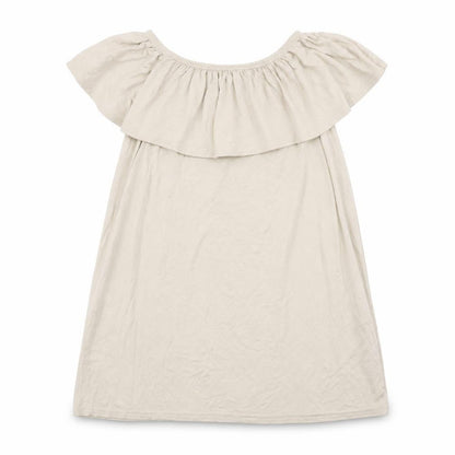 Boohoo Womens Beige Viscose Shift Size 10 Off the Shoulder Pullover