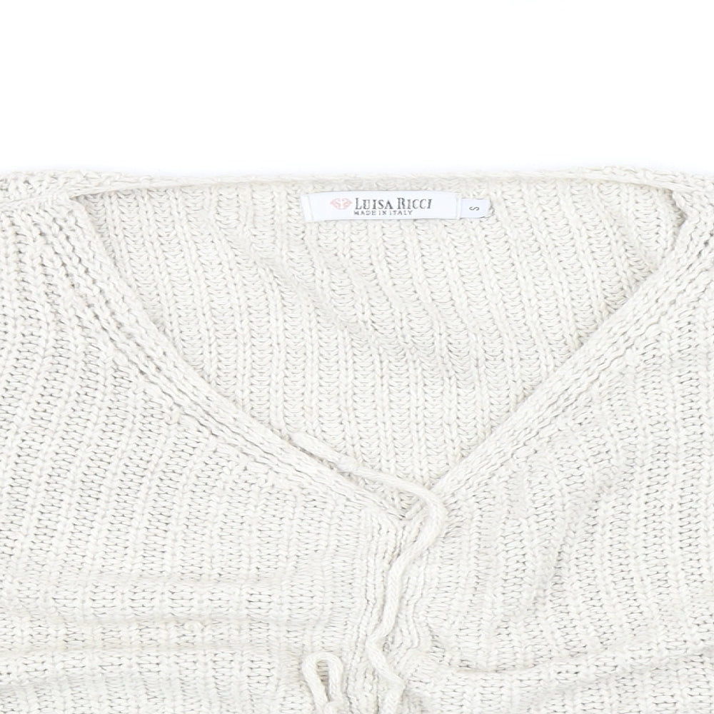 Womens UK Size S Luisa Ricci Beige Pullover Jumper