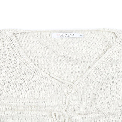 Womens UK Size S Luisa Ricci Beige Pullover Jumper