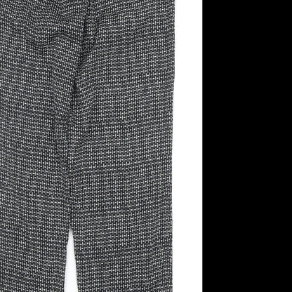 Womens UK Size 10 H&M Regular Fit Jogger Black Trousers