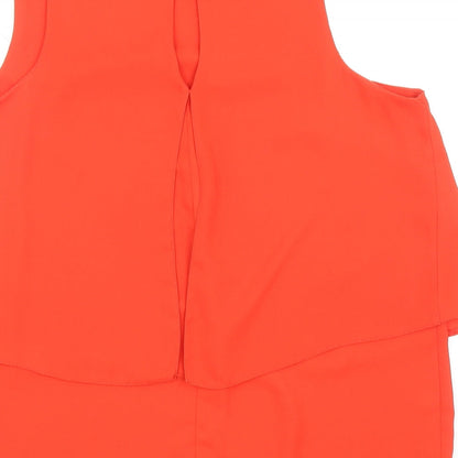 Womens UK Size 12 F&F Red Basic Blouse