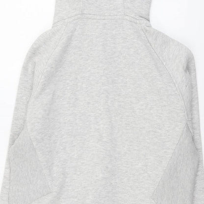 Running Bear Womens Grey Cotton Pullover Hoodie Size S Pullover