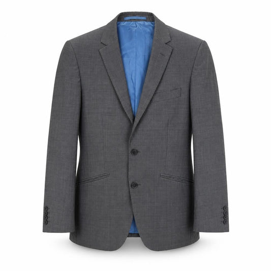 Mens UK Size S Alfred Brown Regular Grey Suit Jacket
