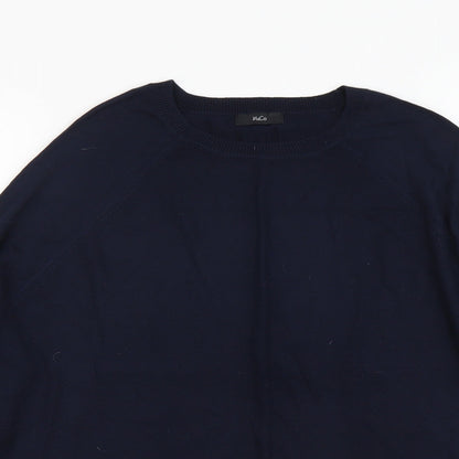Womens UK Size 14 M&Co Blue Pullover Jumper