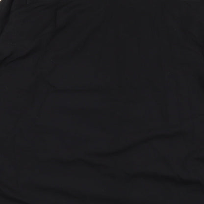 Mens UK Size 18 Burton Black  Button-Up Long Sleeve Casual Shirt