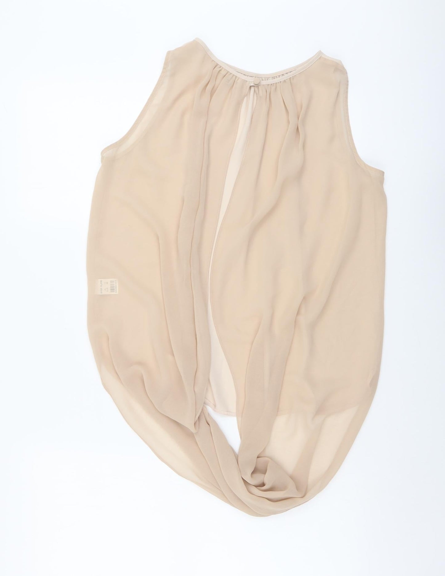 Womens UK Size 12 River Island Beige Basic Blouse