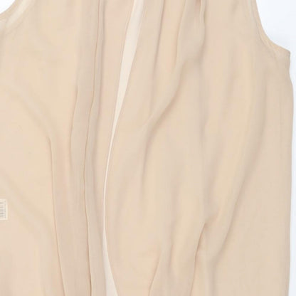 Womens UK Size 12 River Island Beige Basic Blouse