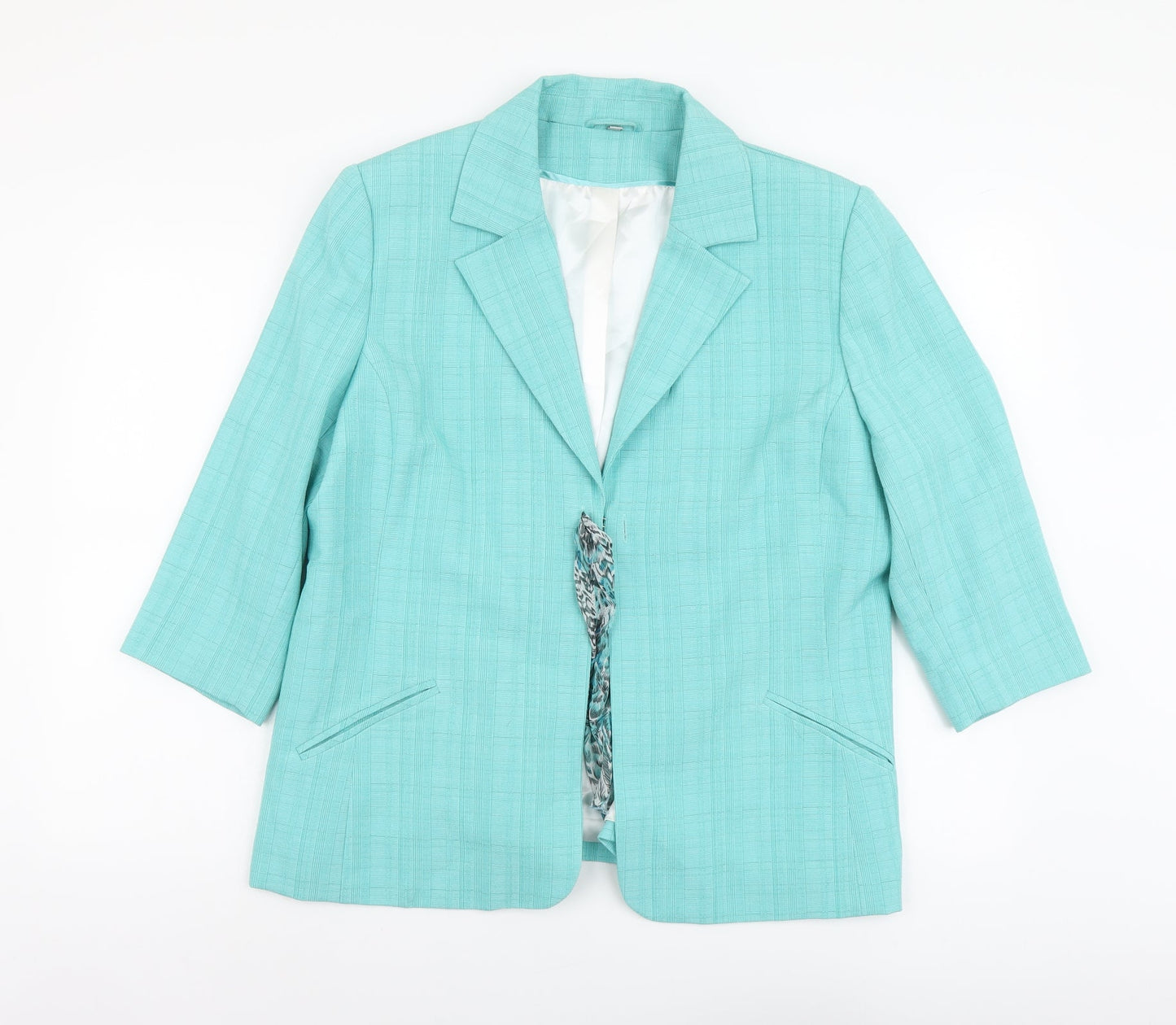 Womens UK Size 18 Anna Rose Blue Overcoat