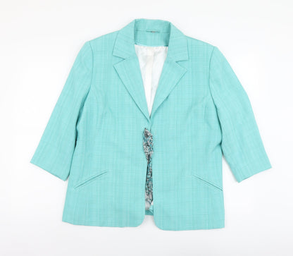 Womens UK Size 18 Anna Rose Blue Overcoat