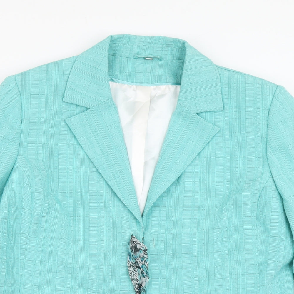 Womens UK Size 18 Anna Rose Blue Overcoat