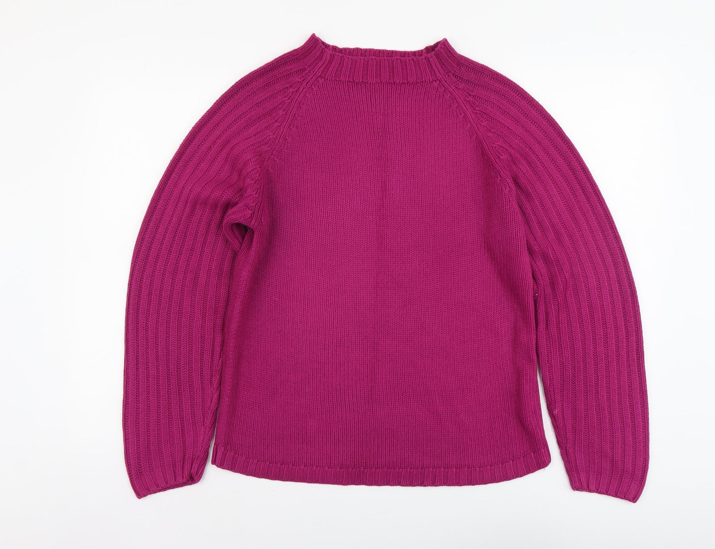 Womens UK Size M Nutshell Purple Pullover Jumper