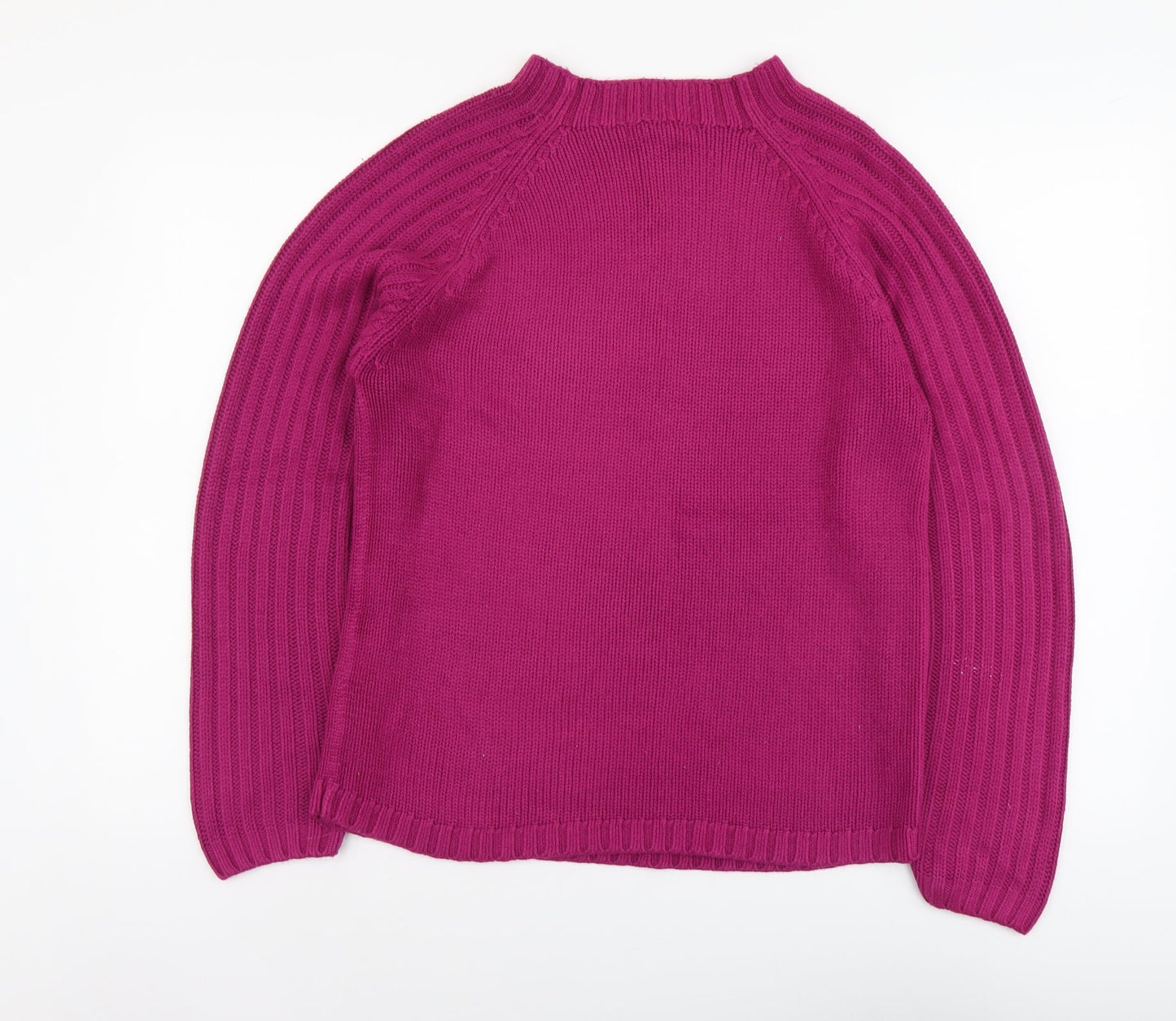 Womens UK Size M Nutshell Purple Pullover Jumper