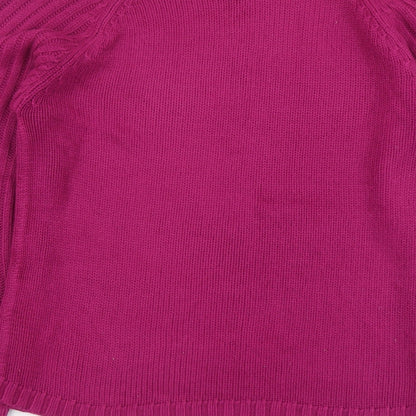Womens UK Size M Nutshell Purple Pullover Jumper
