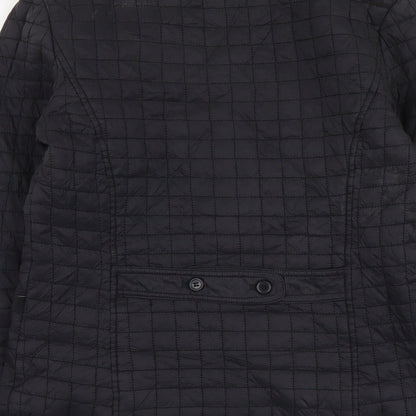 Incorporate Wear Womens Black Quilted Jacket Size S Zip