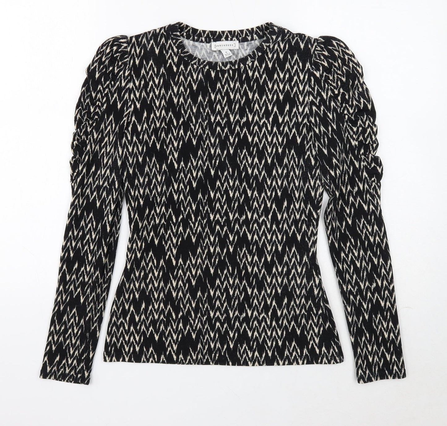 Womens UK Size 6 Warehouse Black Pullover Jumper