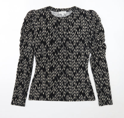 Womens UK Size 6 Warehouse Black Pullover Jumper