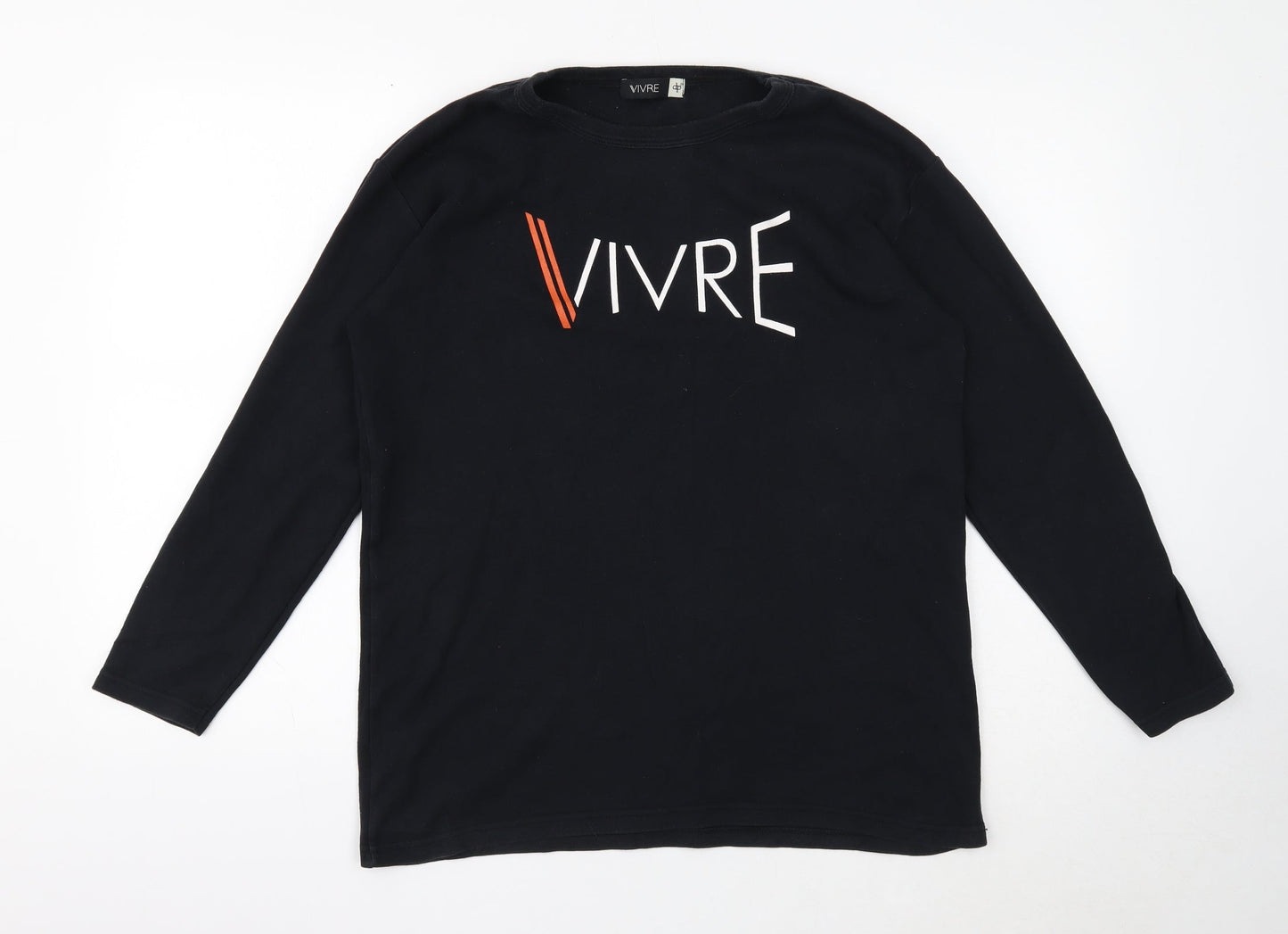 Dorothy Perkins Mens Black Cotton Pullover Sweatshirt Size S