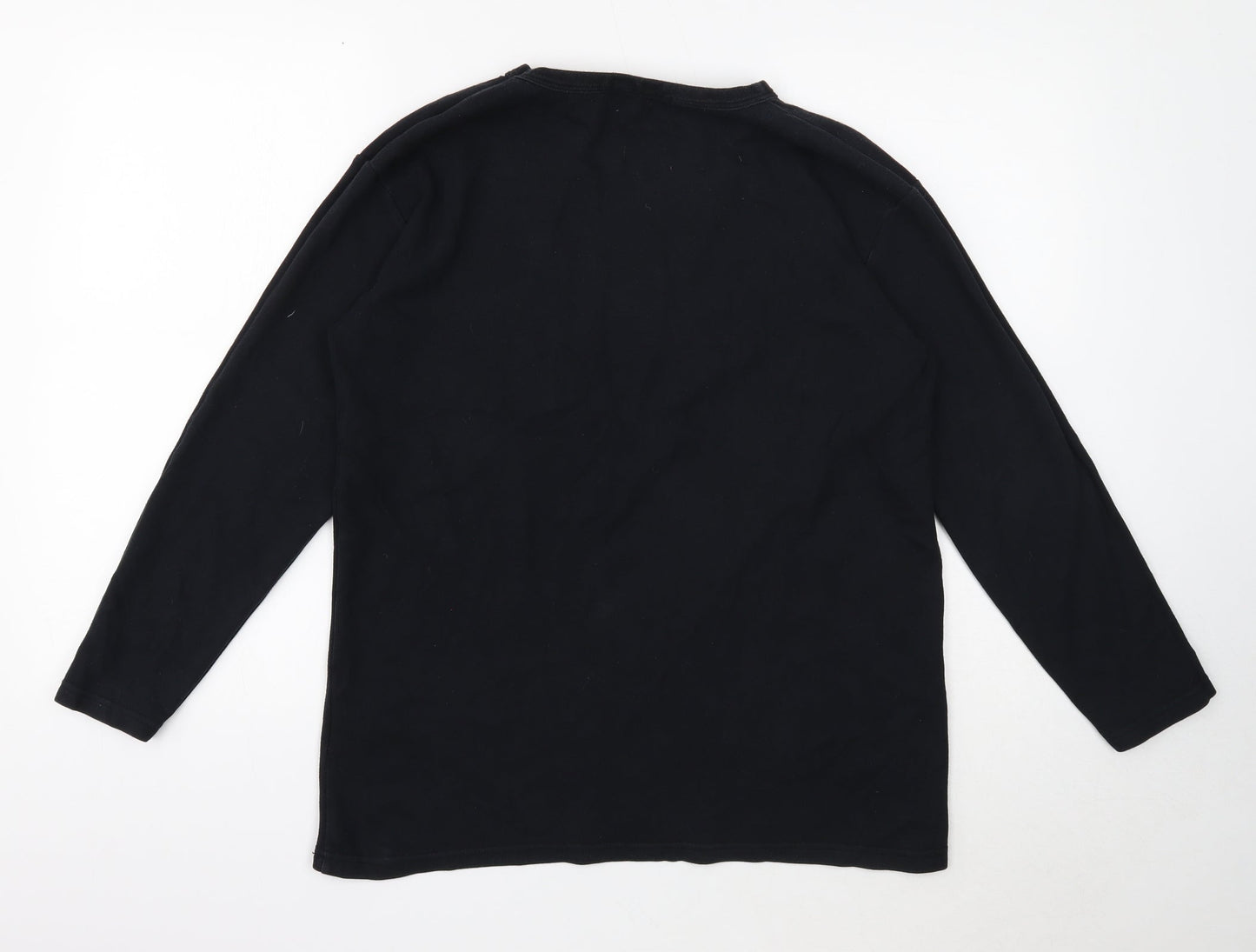 Dorothy Perkins Mens Black Cotton Pullover Sweatshirt Size S