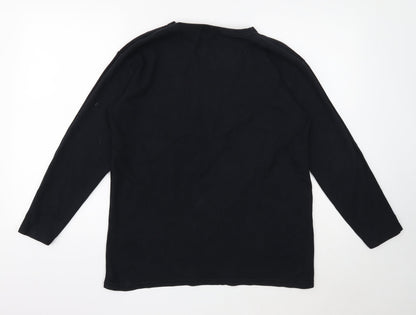 Dorothy Perkins Mens Black Cotton Pullover Sweatshirt Size S